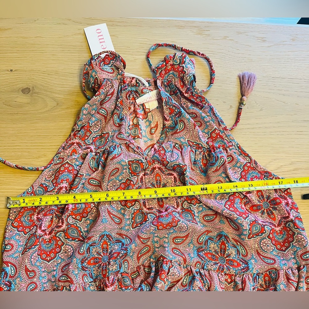 Boemo Paisley Ruffle Dress - NWT - Picture 5 of 6